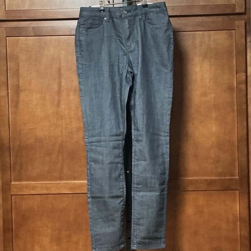 prAna Kayla High Rise Jeans Womens 8 29x32 Gray Stretch Organic Denim NWT